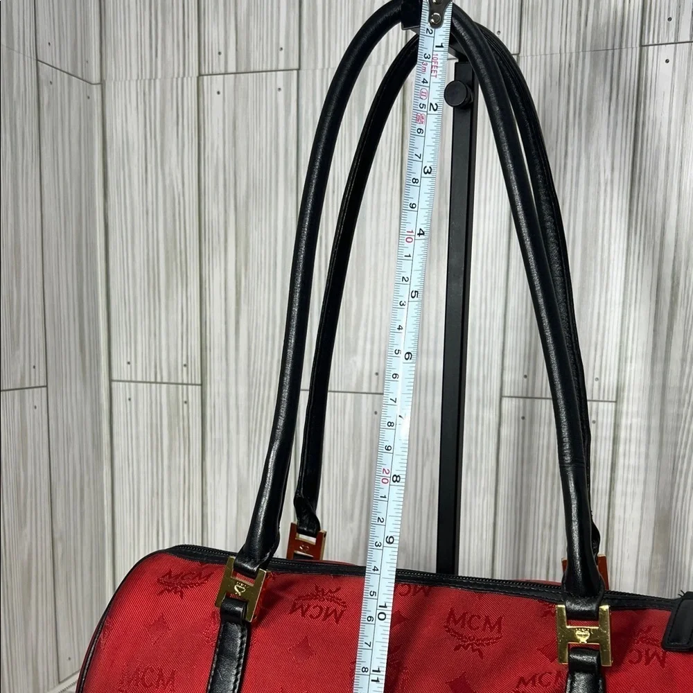 MCM Red and Black Shoulder Bag
